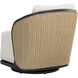 Bora Louis Cream Outdoor Swivel Lounge Chair, Swivel